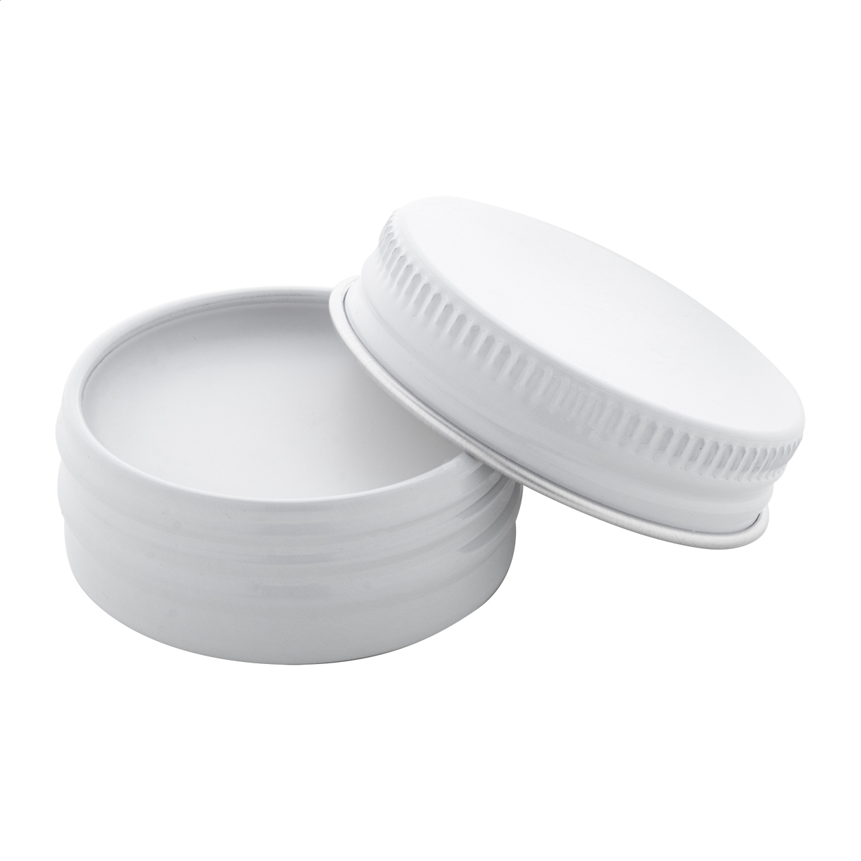 Balsamo labbra Contor personalizzato alla vaniglia SPF 15, latta riciclata stampato con logo