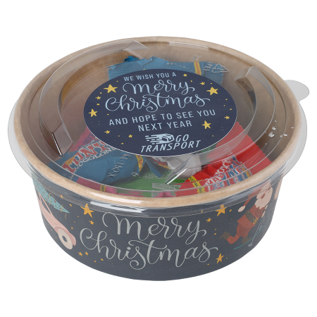 Ciotola Natalizia Biodegradabile con Uova di Pasqua Praline - Perledo