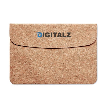 Borsa per laptop in sughero naturale da 14 pollici con chiusura magnetica - Casorate Primo