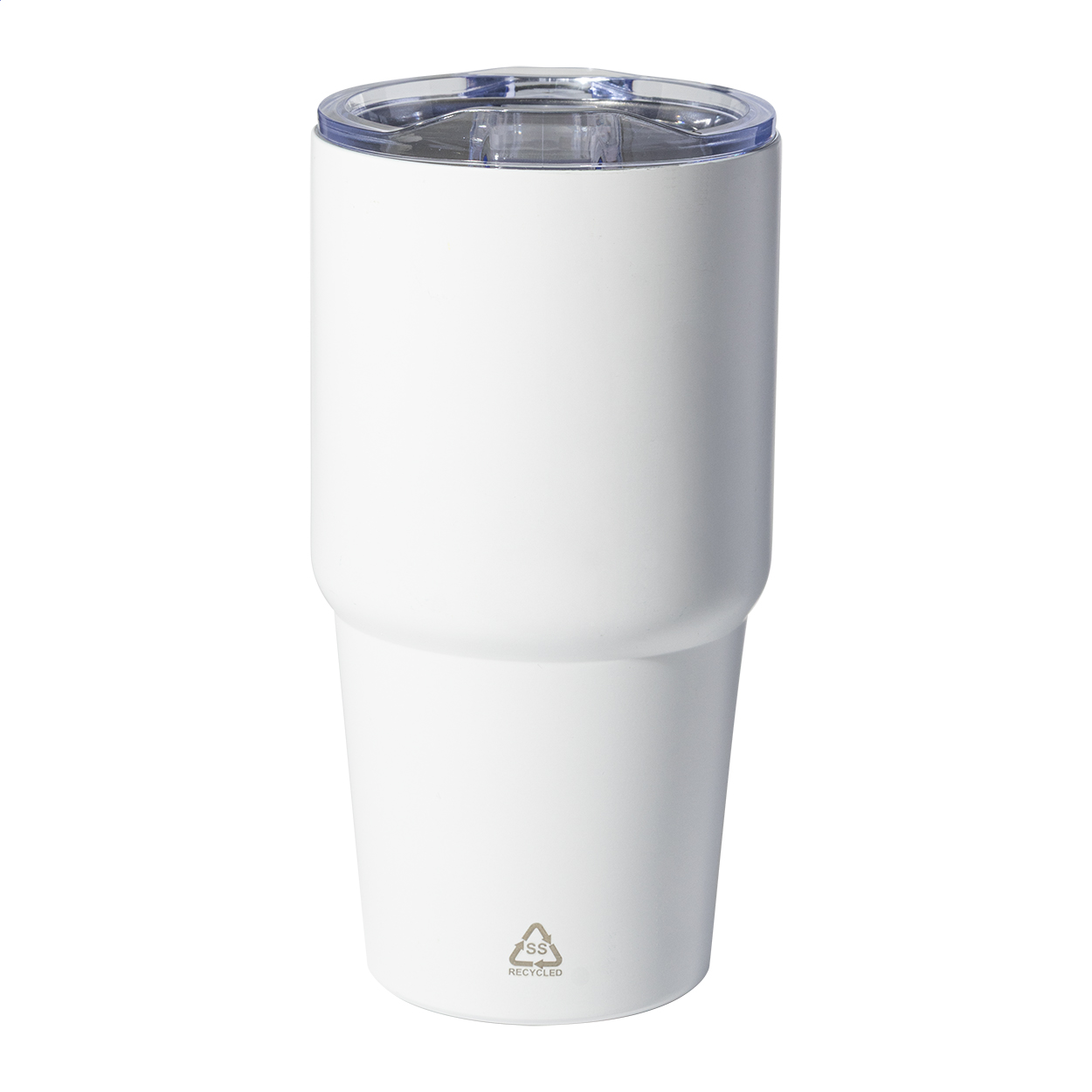 Bicchiere termico Noricano in acciaio riciclato sottovuoto, 600 ml, con logo