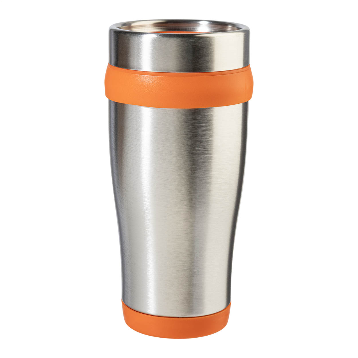 Tazza termica Caprol in acciaio inox a doppia parete, 450 ml, con il tuo logo stampato con logo