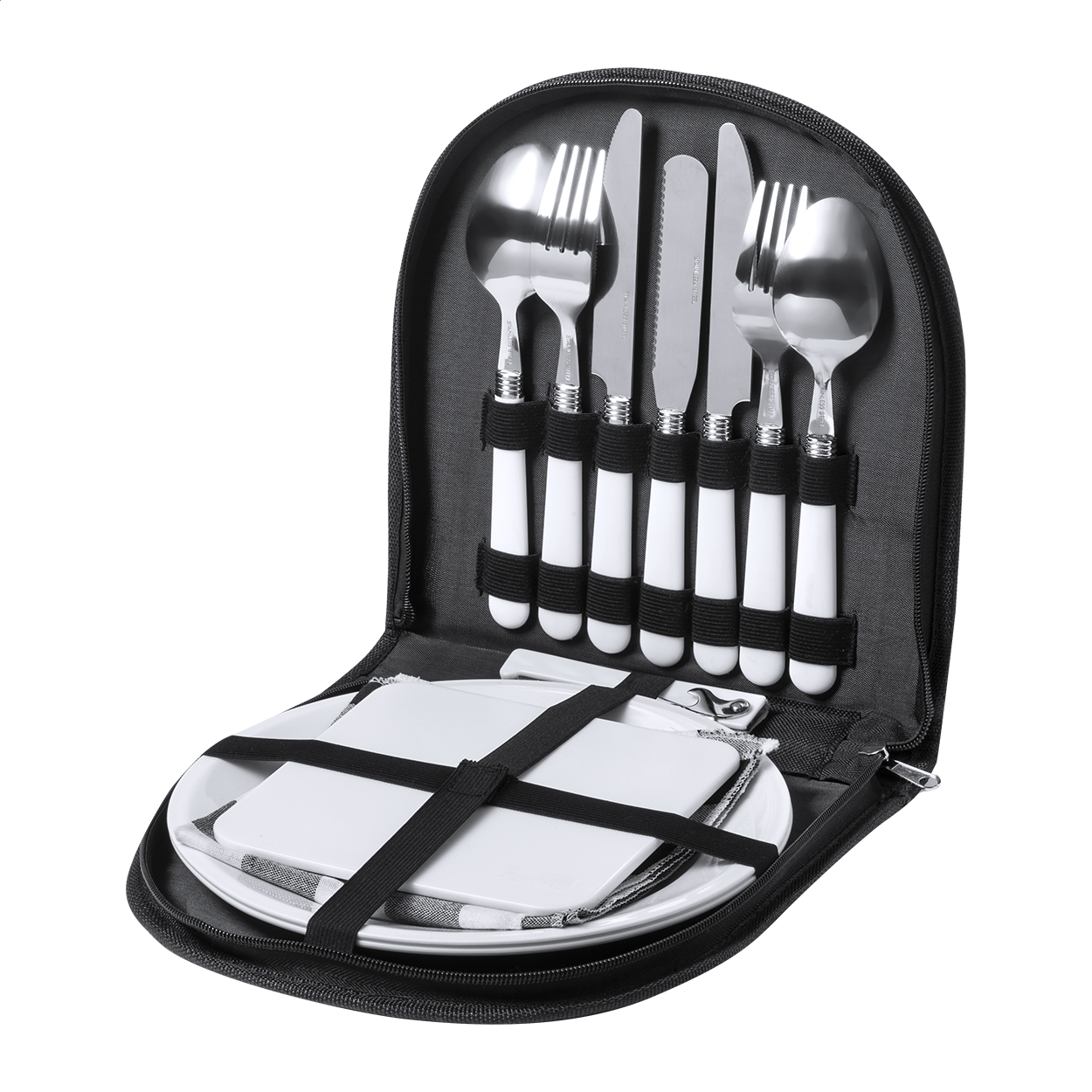 Set da picnic Pikken 13 pezzi per 2 persone in custodia RPET e logo