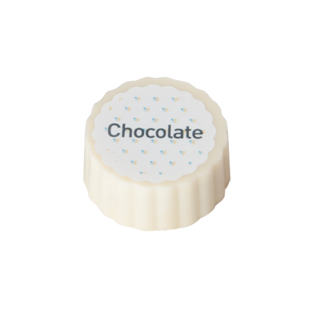 Cioccolato Bianco Stampato con Pralinato di Nocciole - Fenegrò