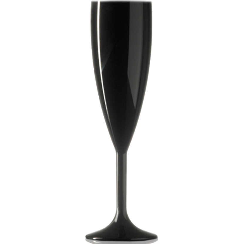 Flute da champagne nero personalizzato (19 cl) - Sabrina