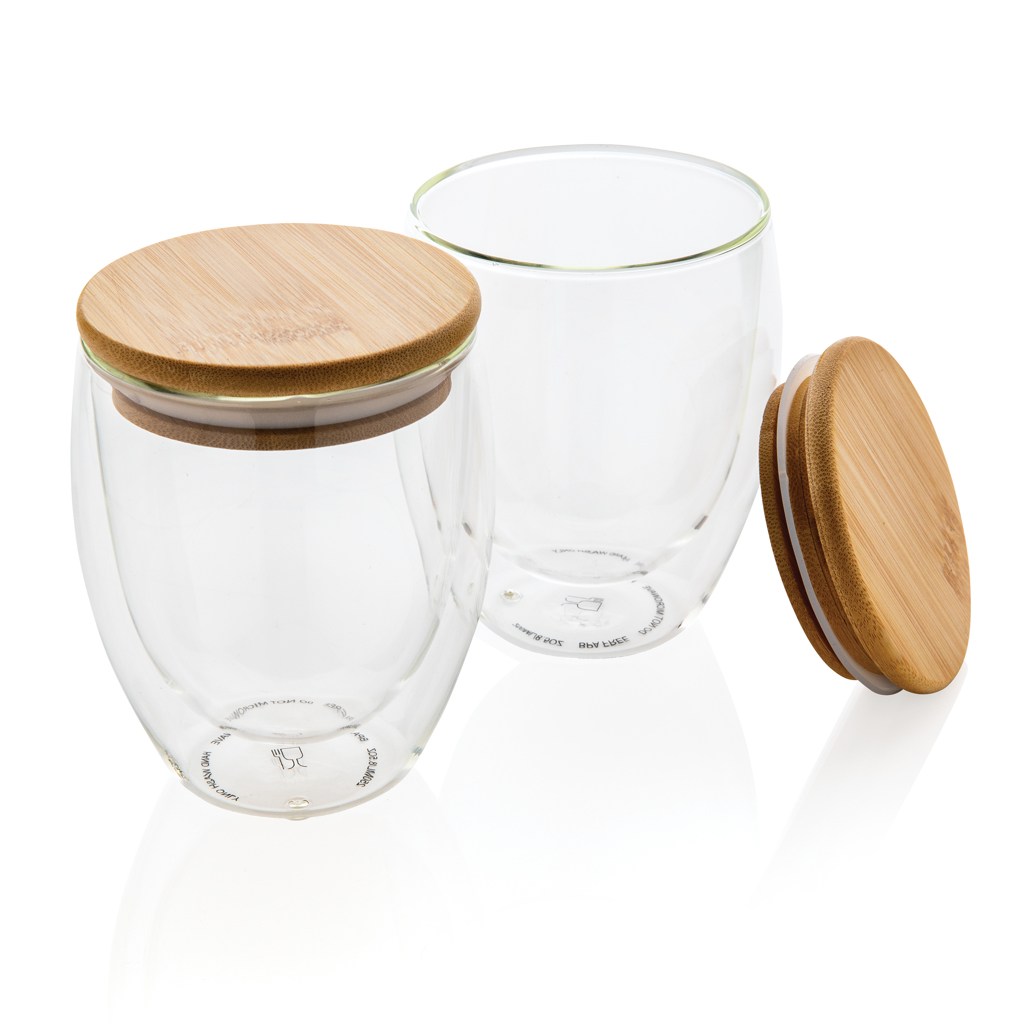 Set elegante di bicchieri in vetro borosilicato a doppia parete - Positano