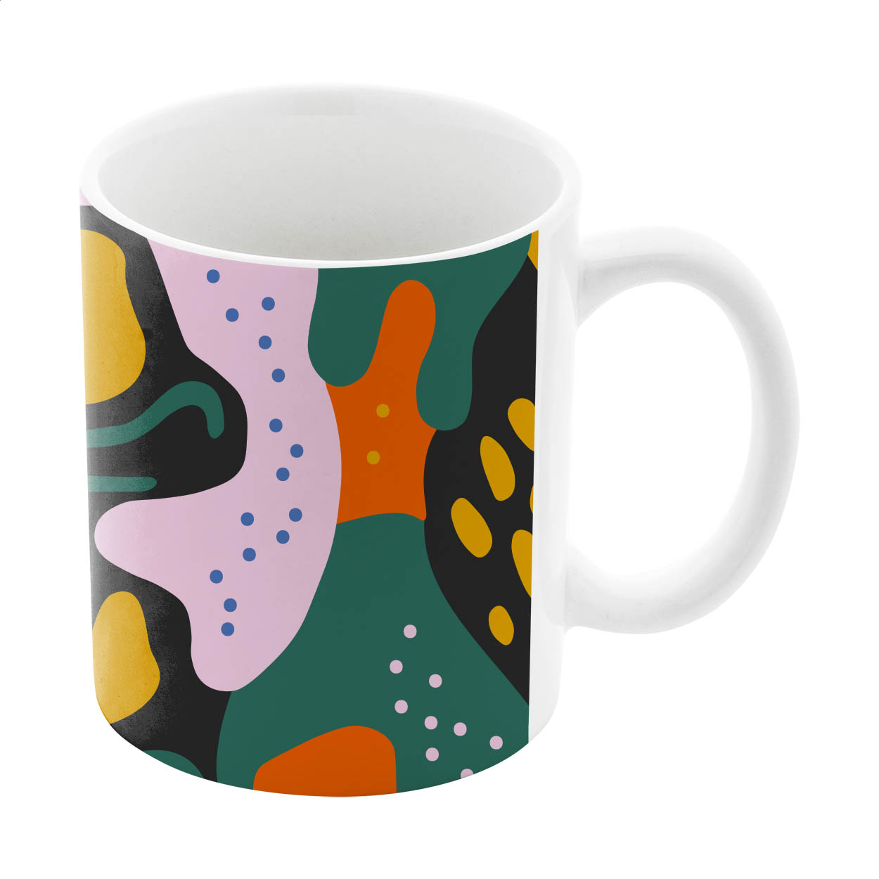 Tazza MultiColour personalizzata in ceramica bianca 300 ml, sublimazione