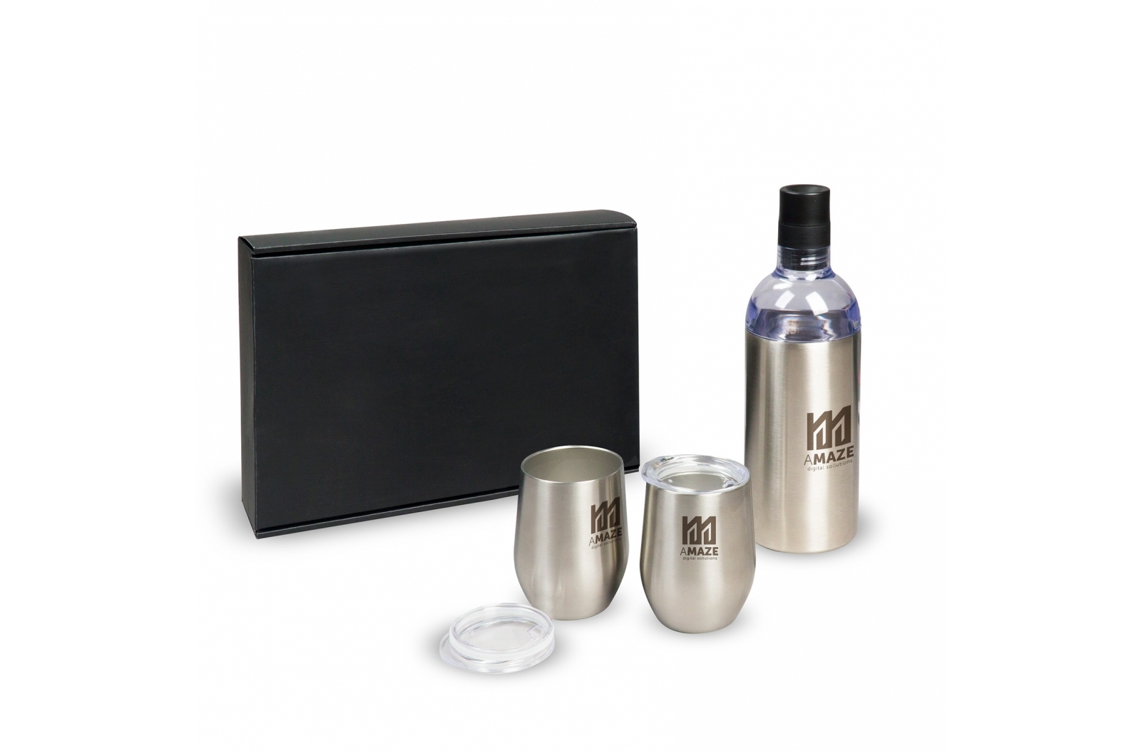 Set di raffreddavino e bicchieri a doppia parete - Barga