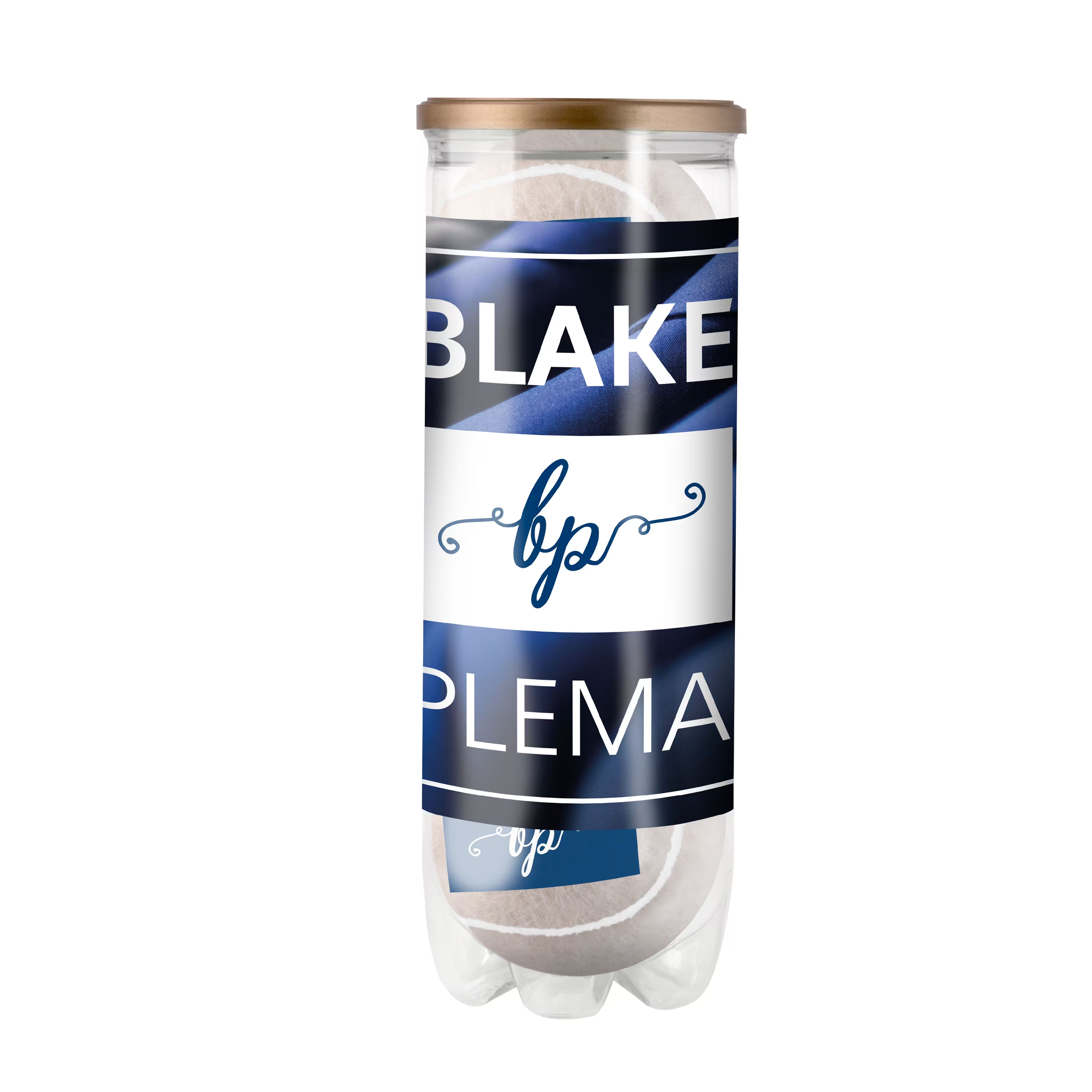 Tubo di palline da tennis colorate