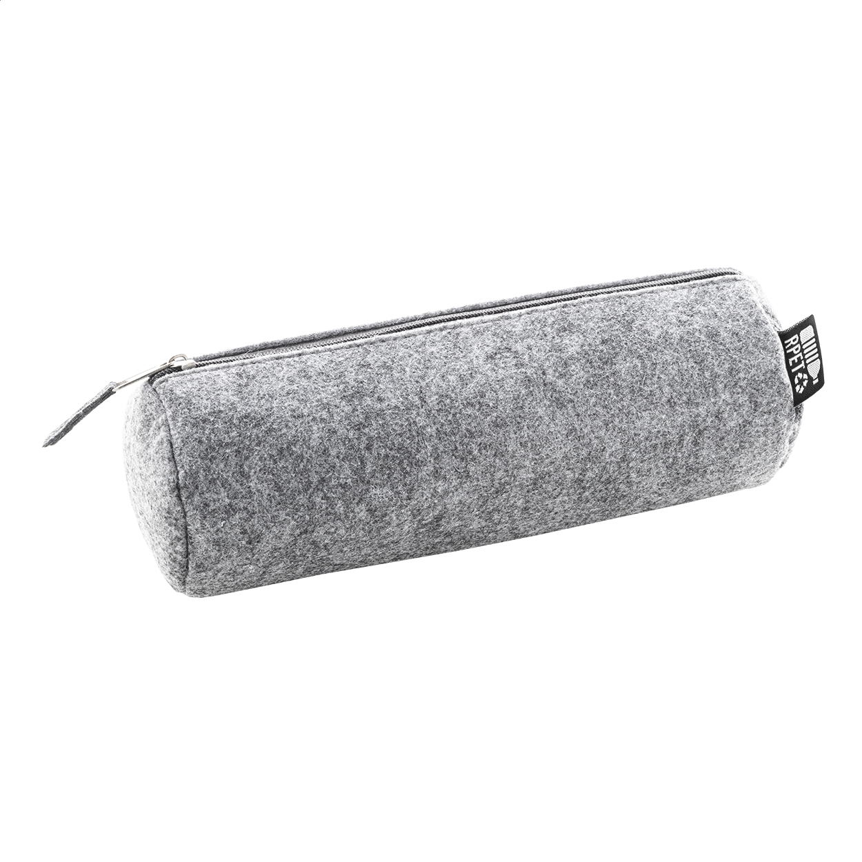 Astuccio Refelt Draw in feltro RPET con zip personalizzato con logo stampato con logo