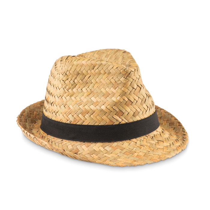 Cappello di paglia naturale con fascia in poliestere - Locate di Triulzi