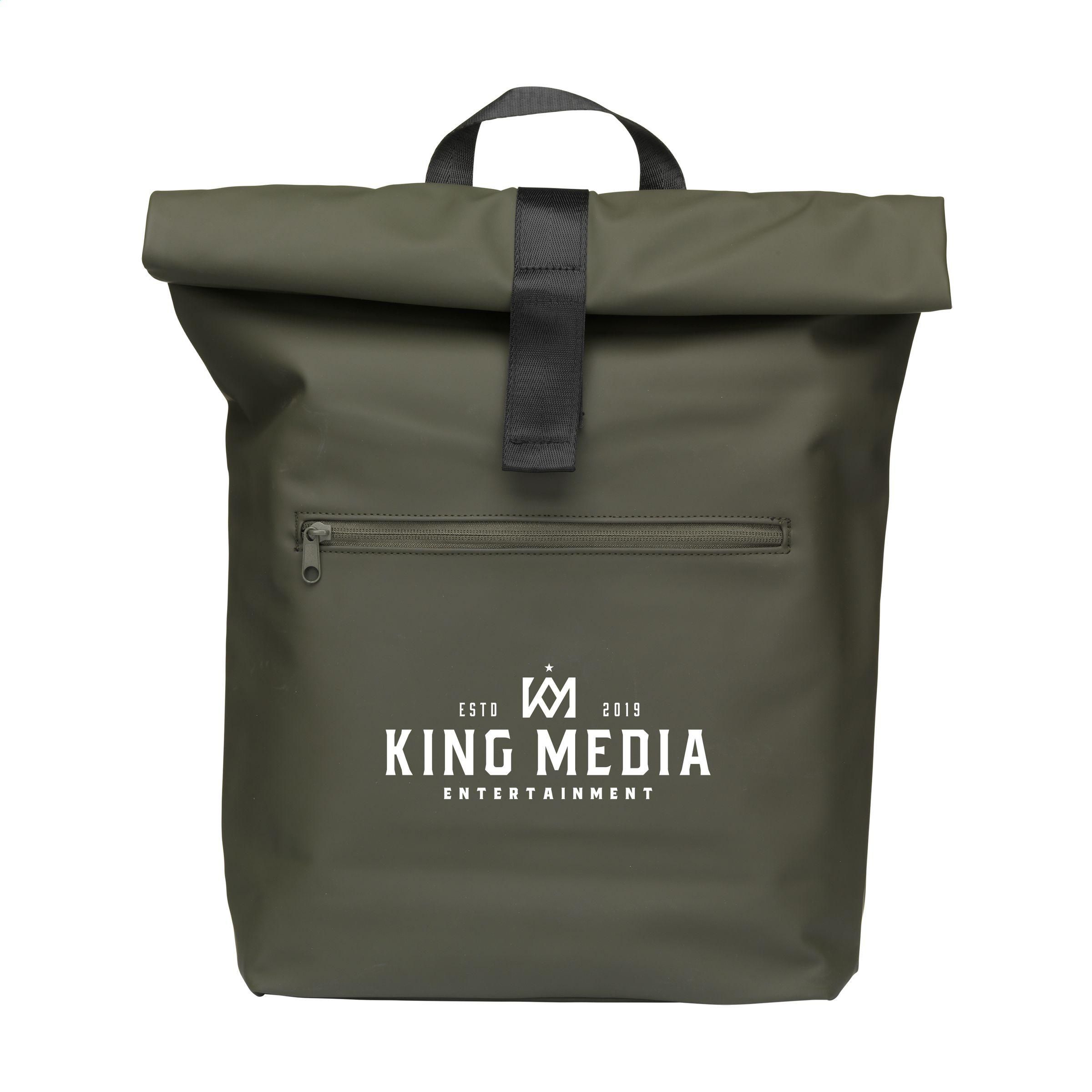 Zaino Lennon con chiusura a rotolo in PU riciclato