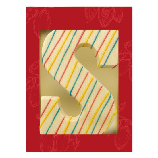 Lettera S in Cioccolato Belga Deluxe - Montefiorino