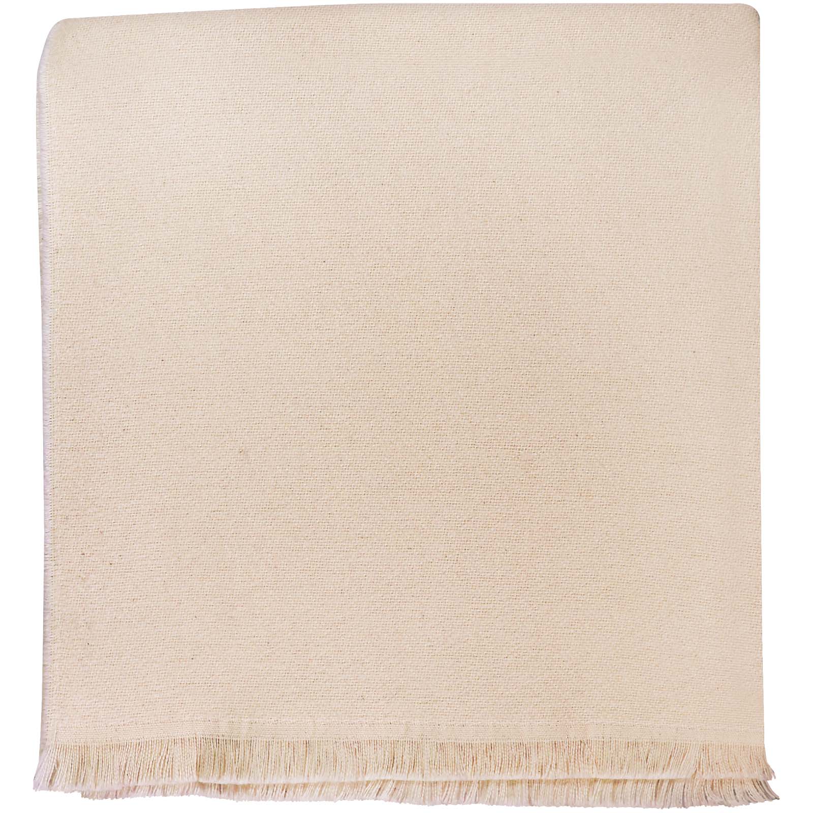 Sciarpa Citizen Green Alix in cotone biologico jacquard con frange stampato con logo