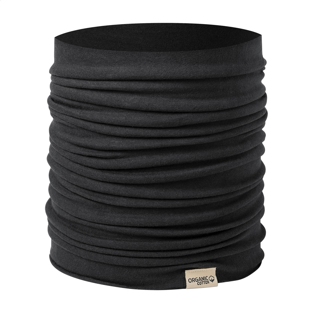 Scaldacollo multiuso Bando personalizzato in cotone biologico 130 g/m² stampato con logo