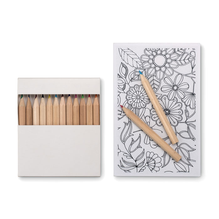 Set di disegno per adulti con Carte e Matite Colorate - Sabbio Chiese