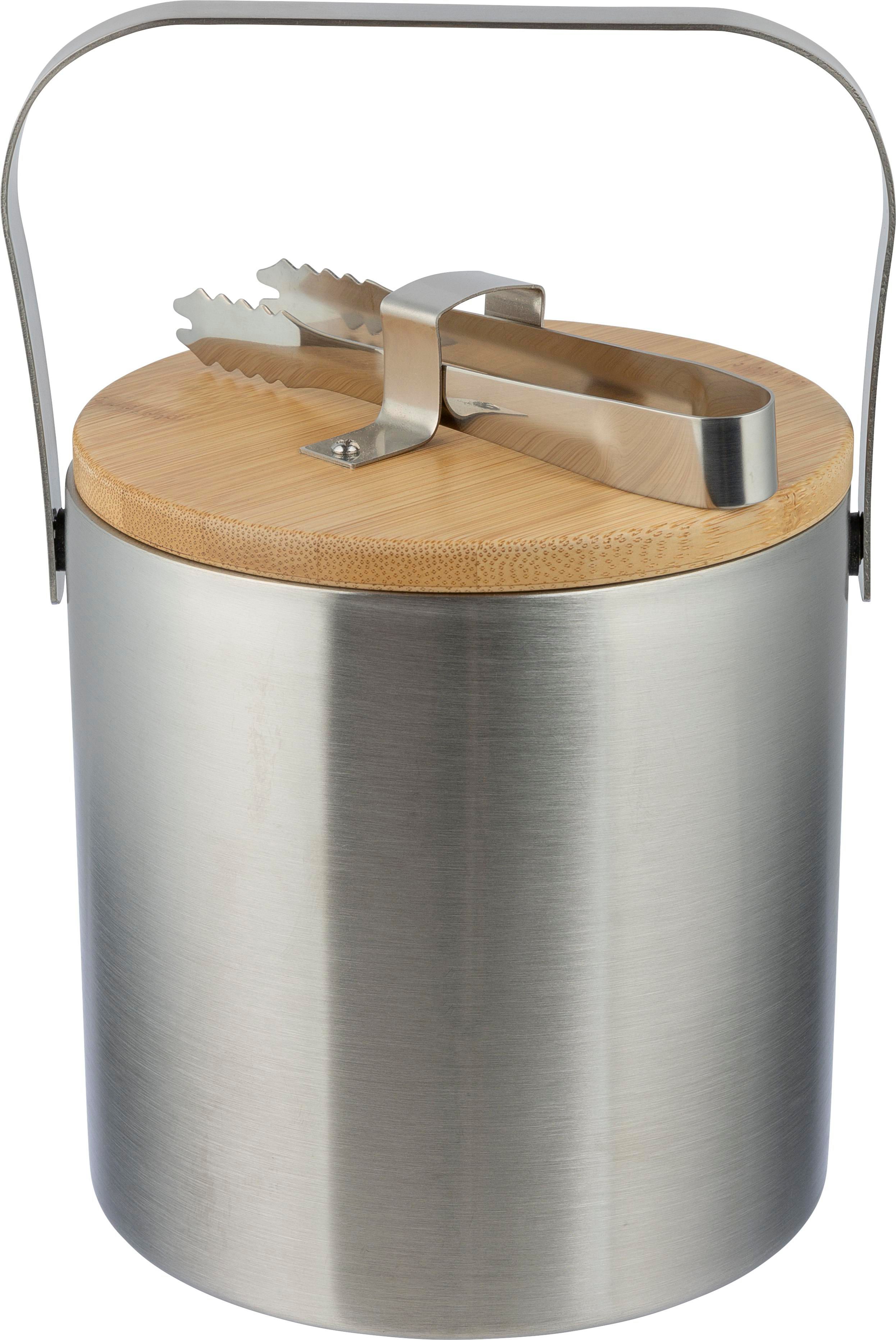 Secchiello Termico in Acciaio Inox con Coperchio in Bambù - Santo Stefano Lodigiano