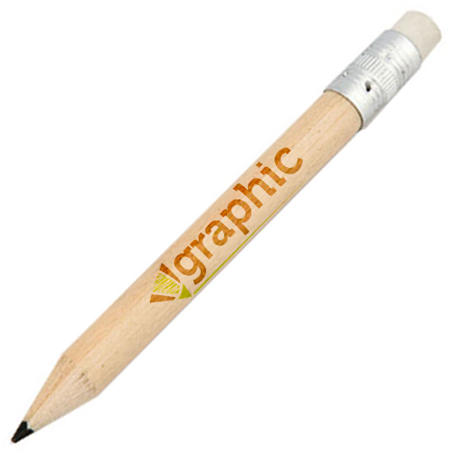 Mini matita personalizzata con finitura in legno naturale - Nontron