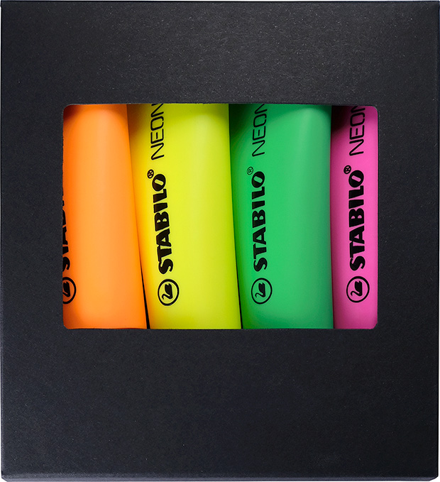 Set di 4 evidenziatori STABILO® NEON - Valgreghentino