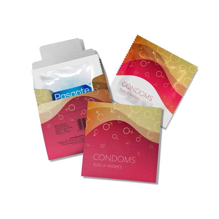 Preservativo tascabile Pasante®, astuccio personalizzabile - PR09