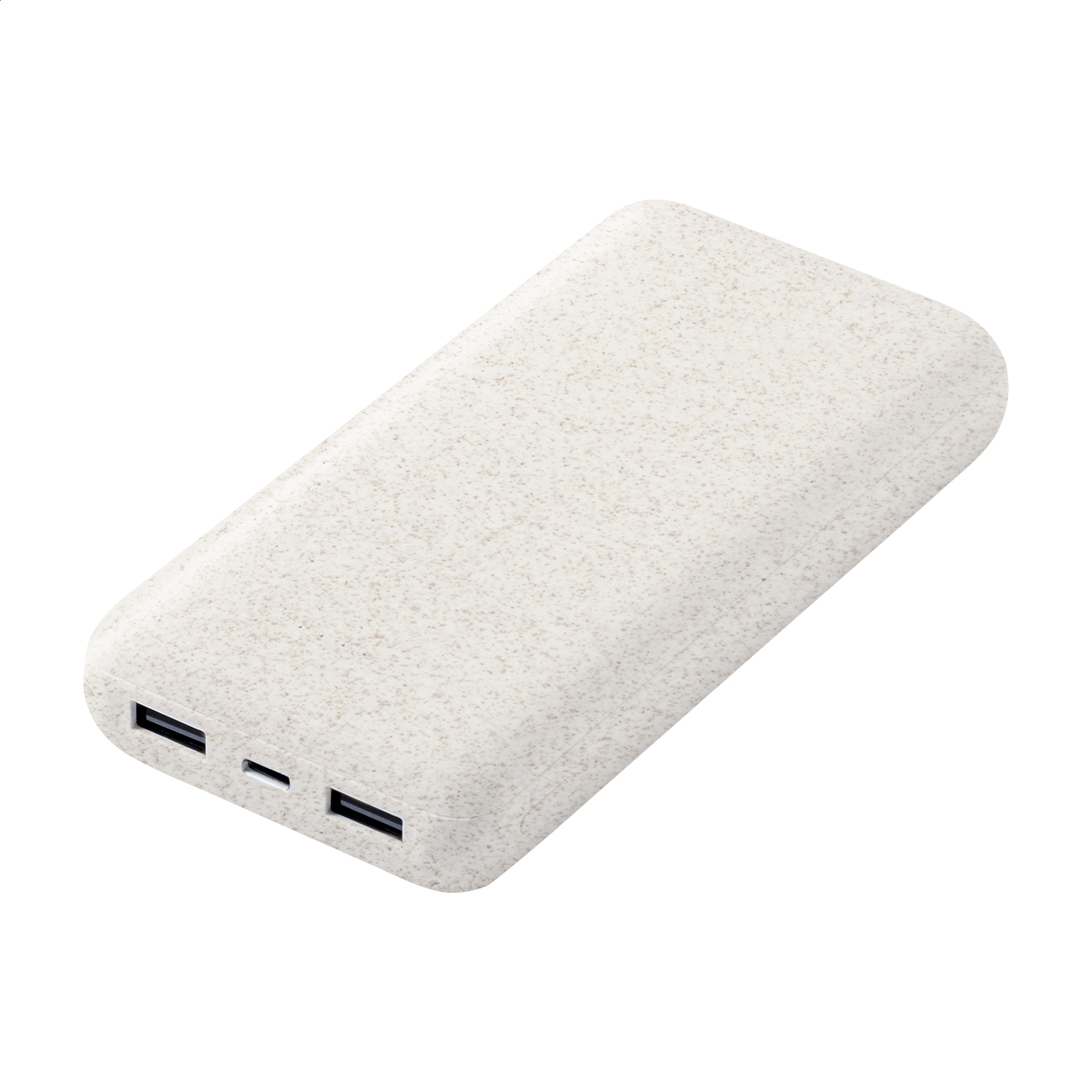 Power bank Durum XL in paglia di grano ecologica da 20000 mAh con il tuo logo