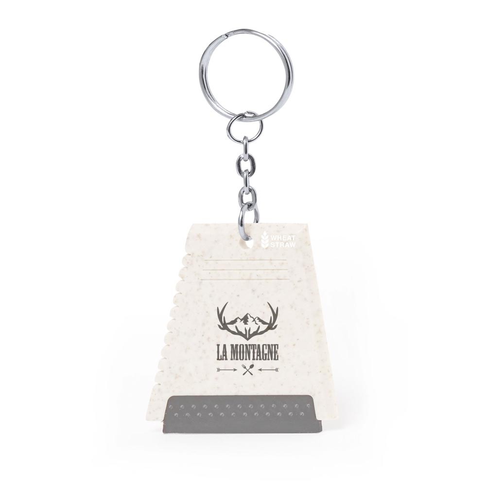 Raschietto Ghiaccio Portachiavi Eco - Capriate San Gervasio stampato con logo