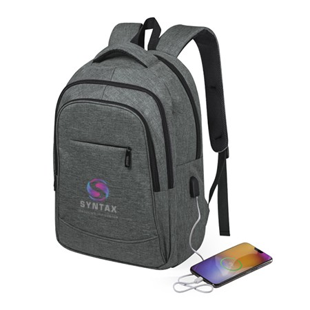 Zaino Aziendale in Poliestere Resistente con Connessione USB - Pratovecchio Stia