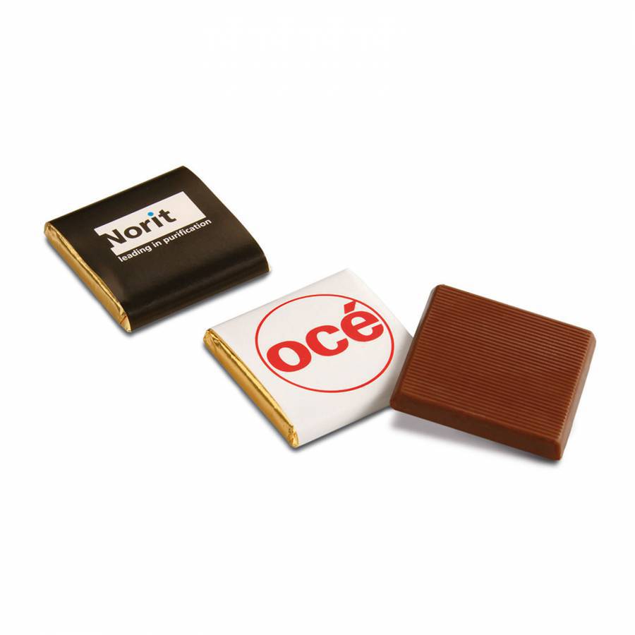 Quadrato di cioccolato napoletano personalizzato - cioccolato belga fondente