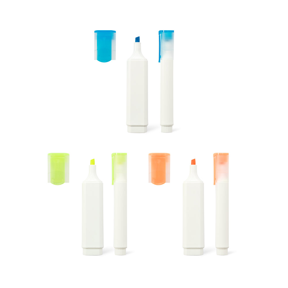 FLETCHER. Evidenziatore PP con finitura lucida