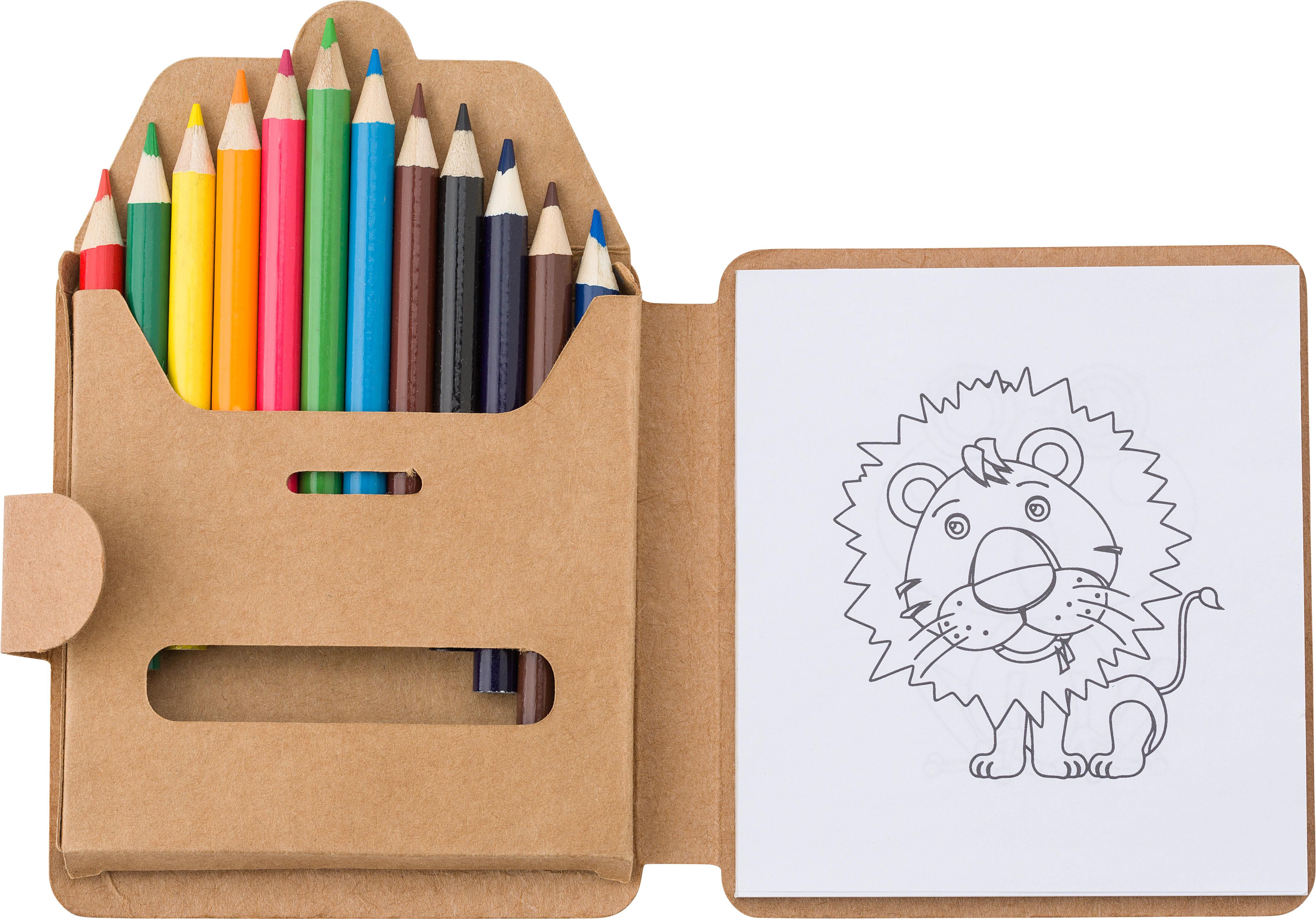 Set da Colorare in Cartone Arcobaleno - Vicchio stampato con logo