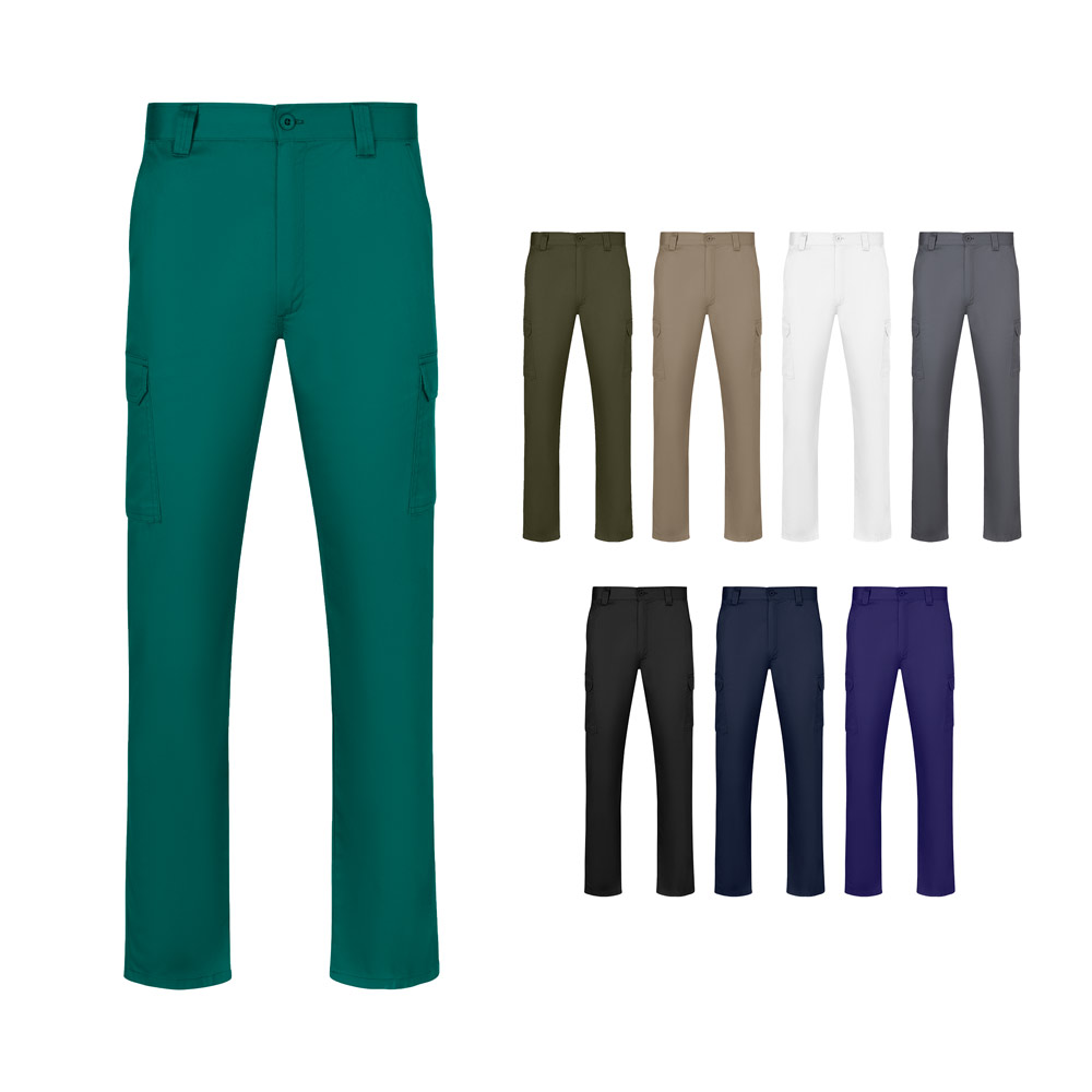 VL HERMES. Pantaloni in twill multi-tasche (190 g/m²)