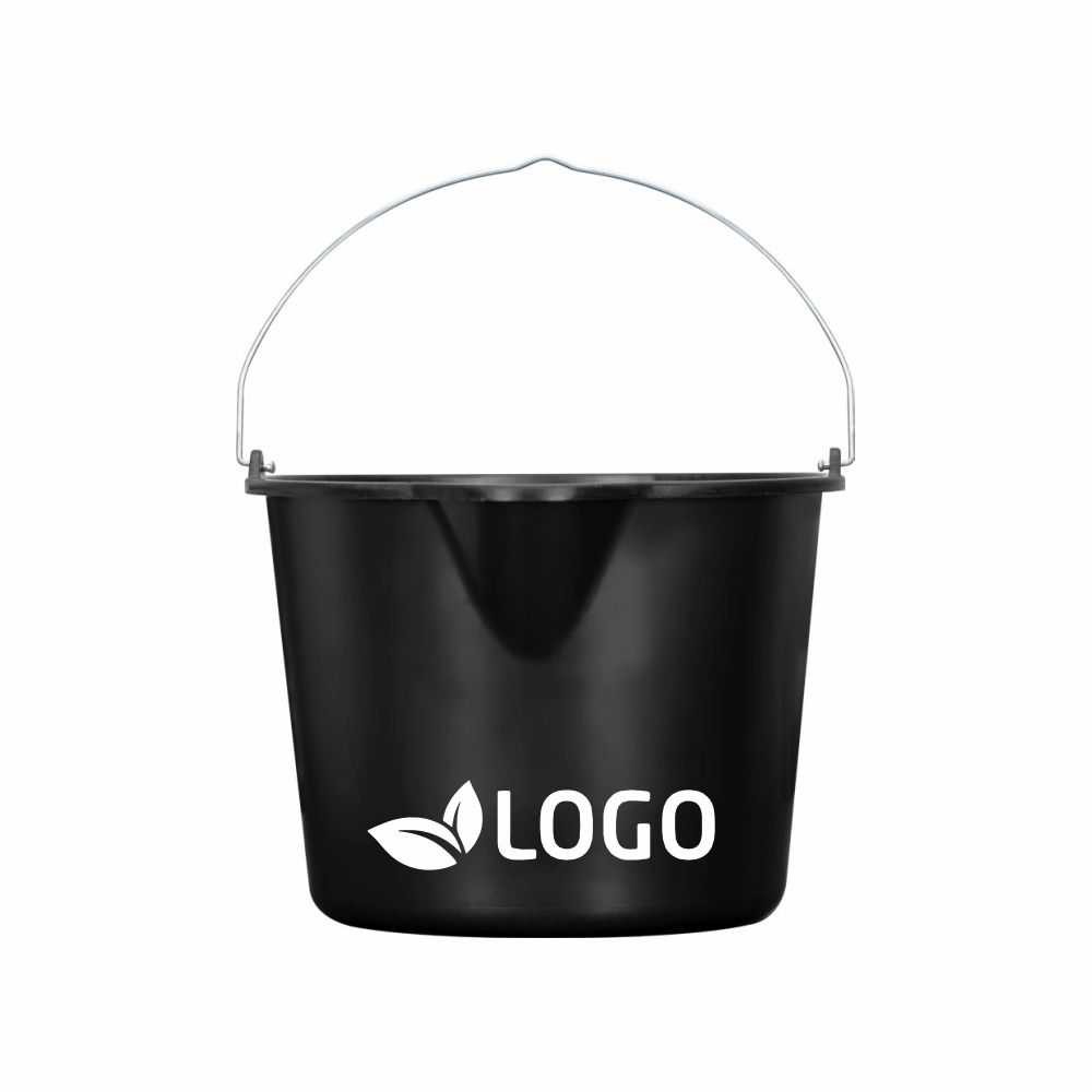 Secchio Robusto Nero con Imbuto 12 l - Caiolo