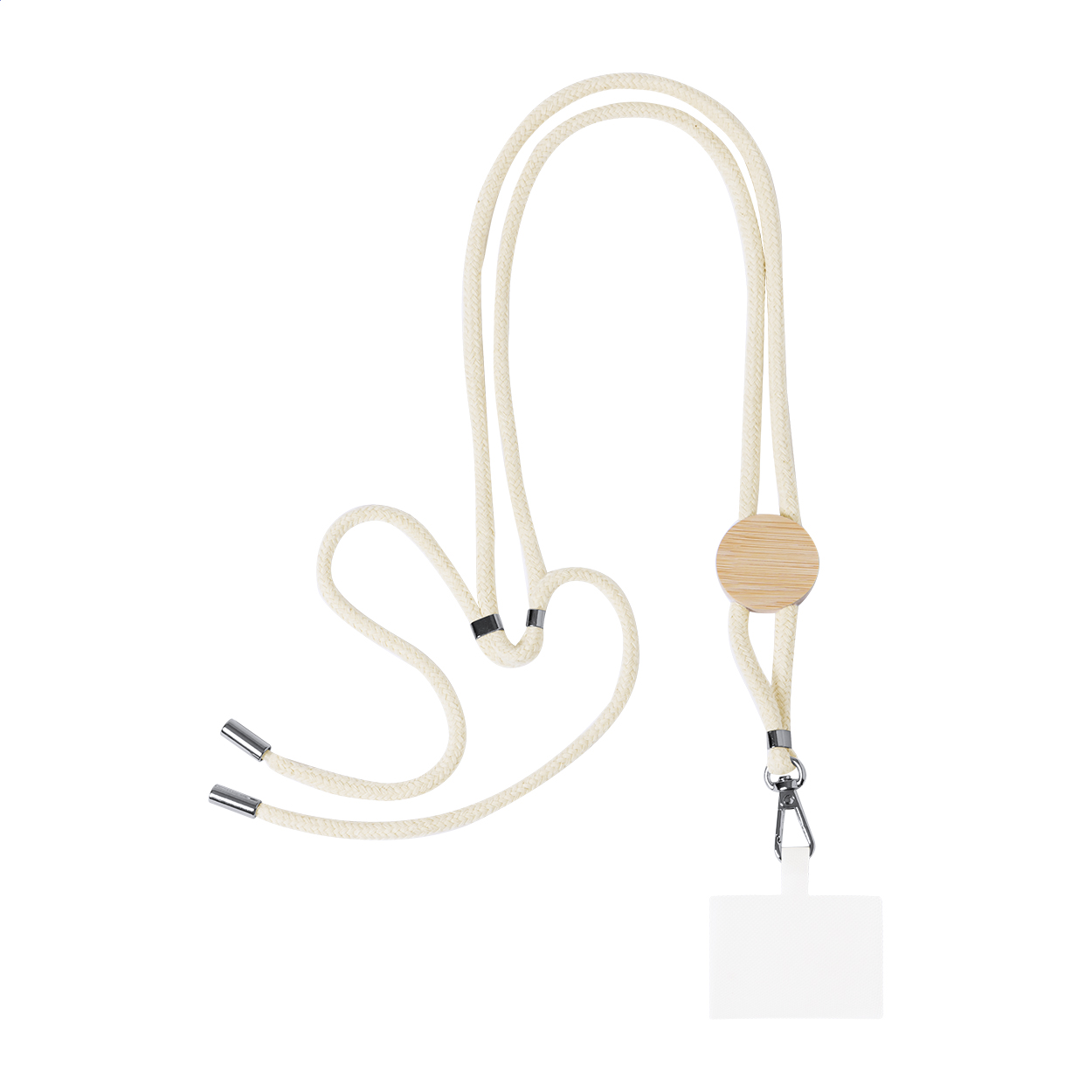 Laccio da collo porta cellulare Cohol Neck in cotone regolabile, logo stampato con logo