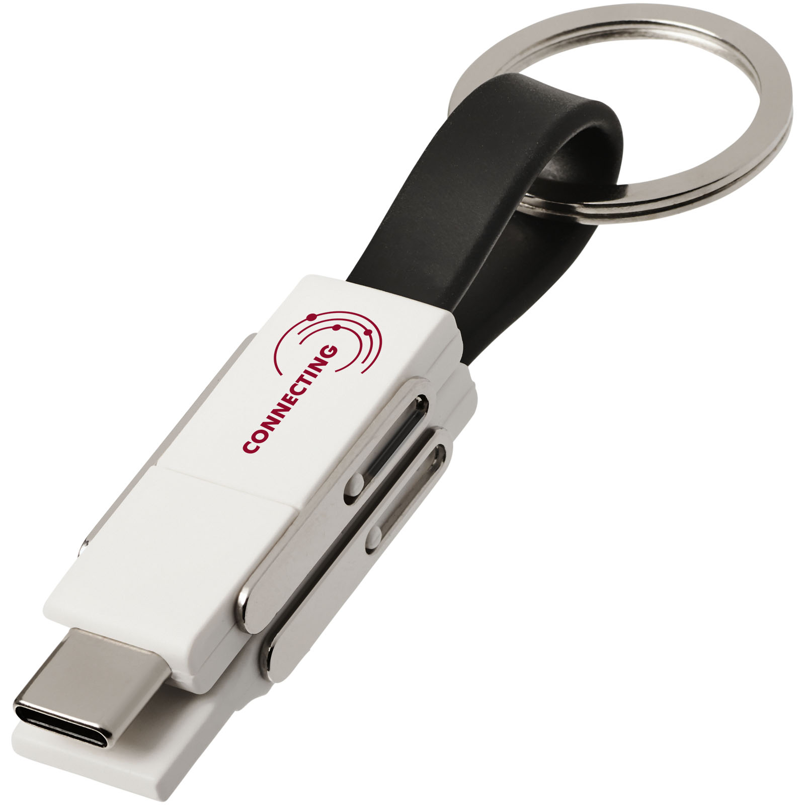 Cavo Universale 4-in-1 - Tartano stampato con logo
