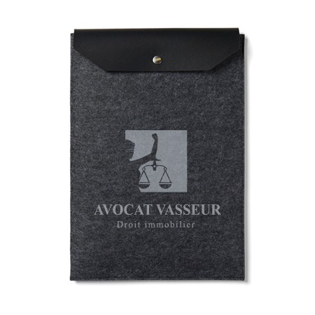 Fodera per laptop VINGA Albon GRS in feltro riciclato da 15" - Seriate