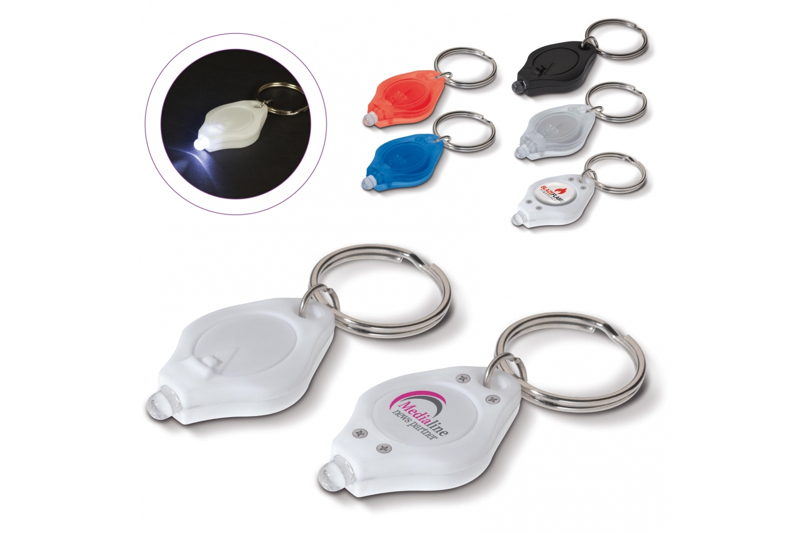 Mini Luce Portachiavi in Plastica - Besnate