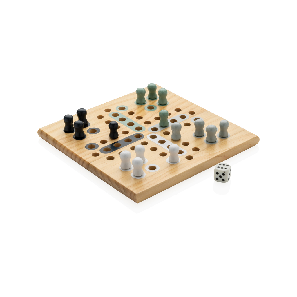 Gioco Ludo Claire di legno - Magenta