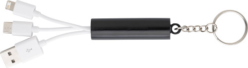Set di cavi di ricarica 3-in-1 con portachiavi LED - San Giorgio di Pesaro
