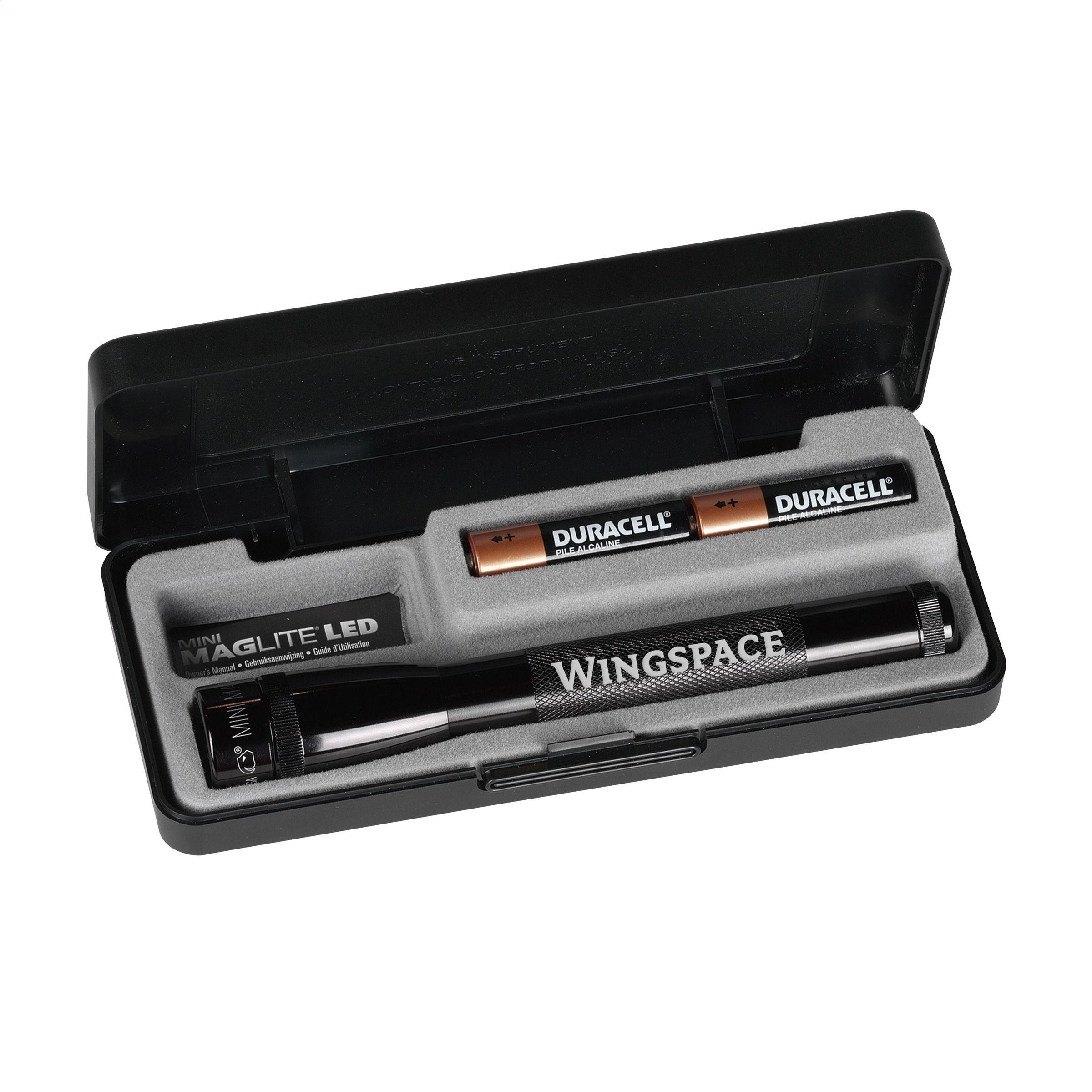 Mini MagLite LED AA stampato con logo