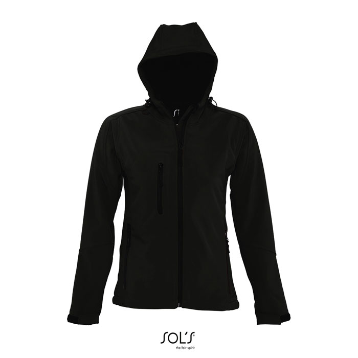 Giacca Softshell con cappuccio da donna con fodera in pile - Tavernola Bergamasca