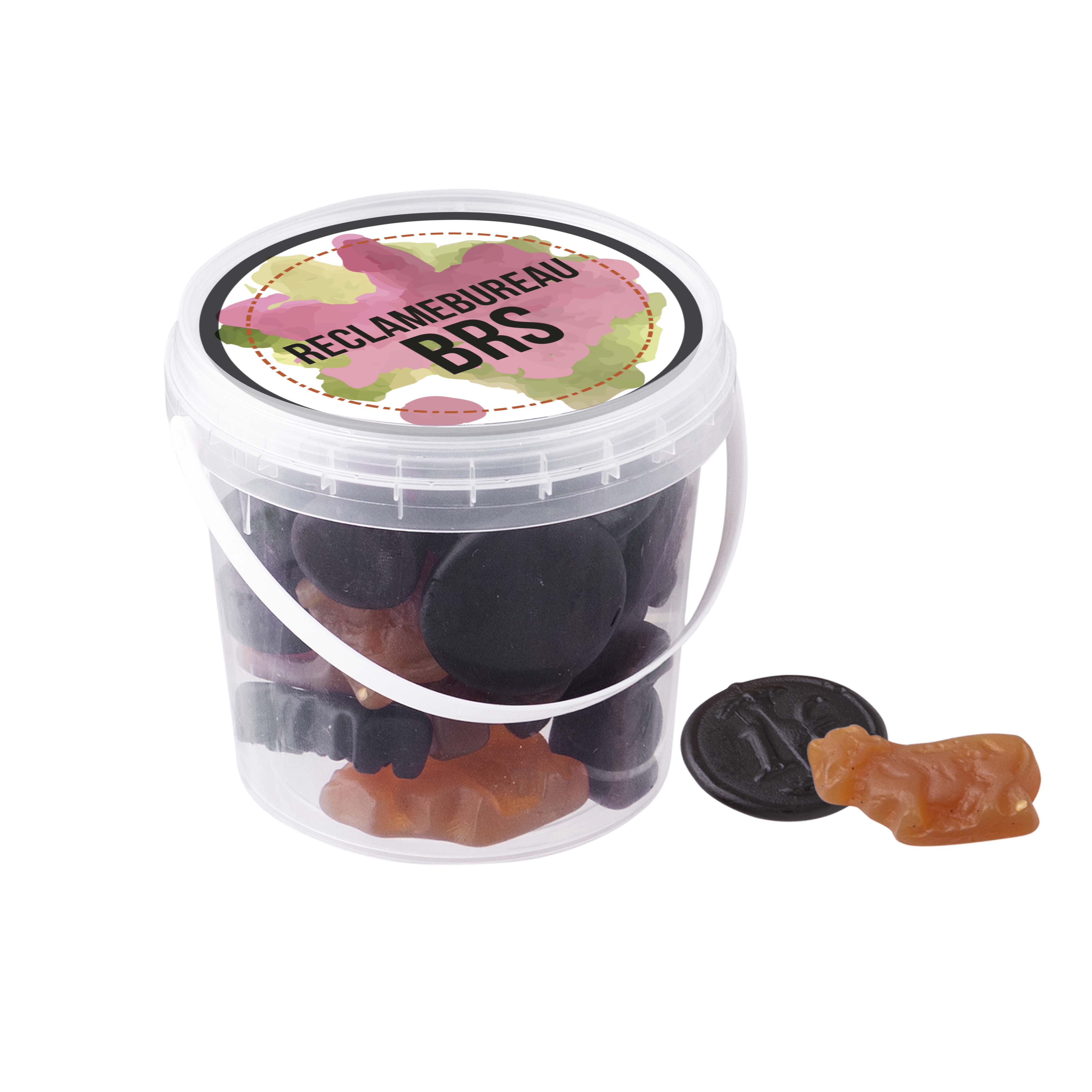 Secchiello con caramelle alla liquirizia o winegums