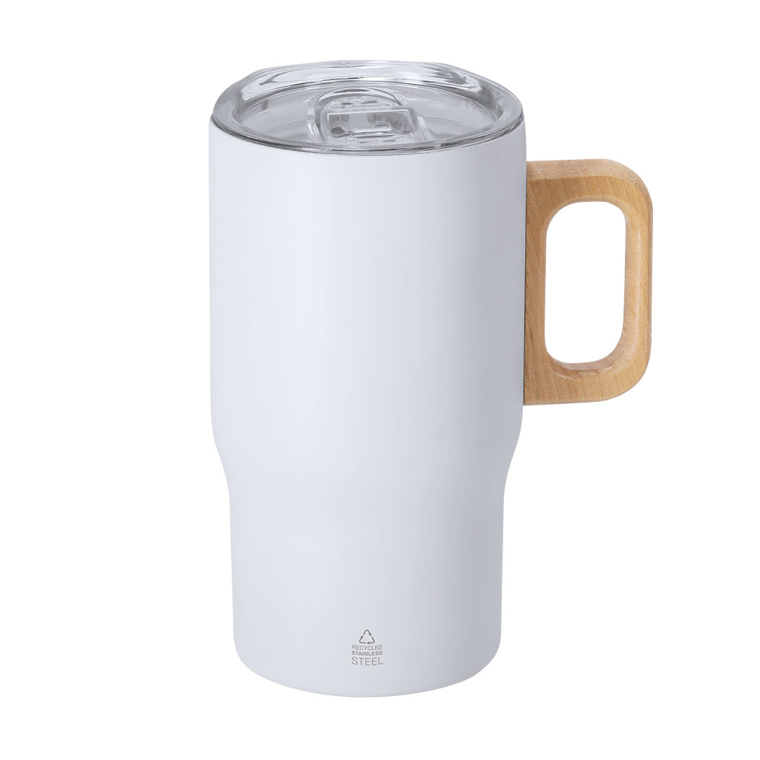 Mug Termico In Acciaio Riciclato - Velezzo Lomellina stampato con logo