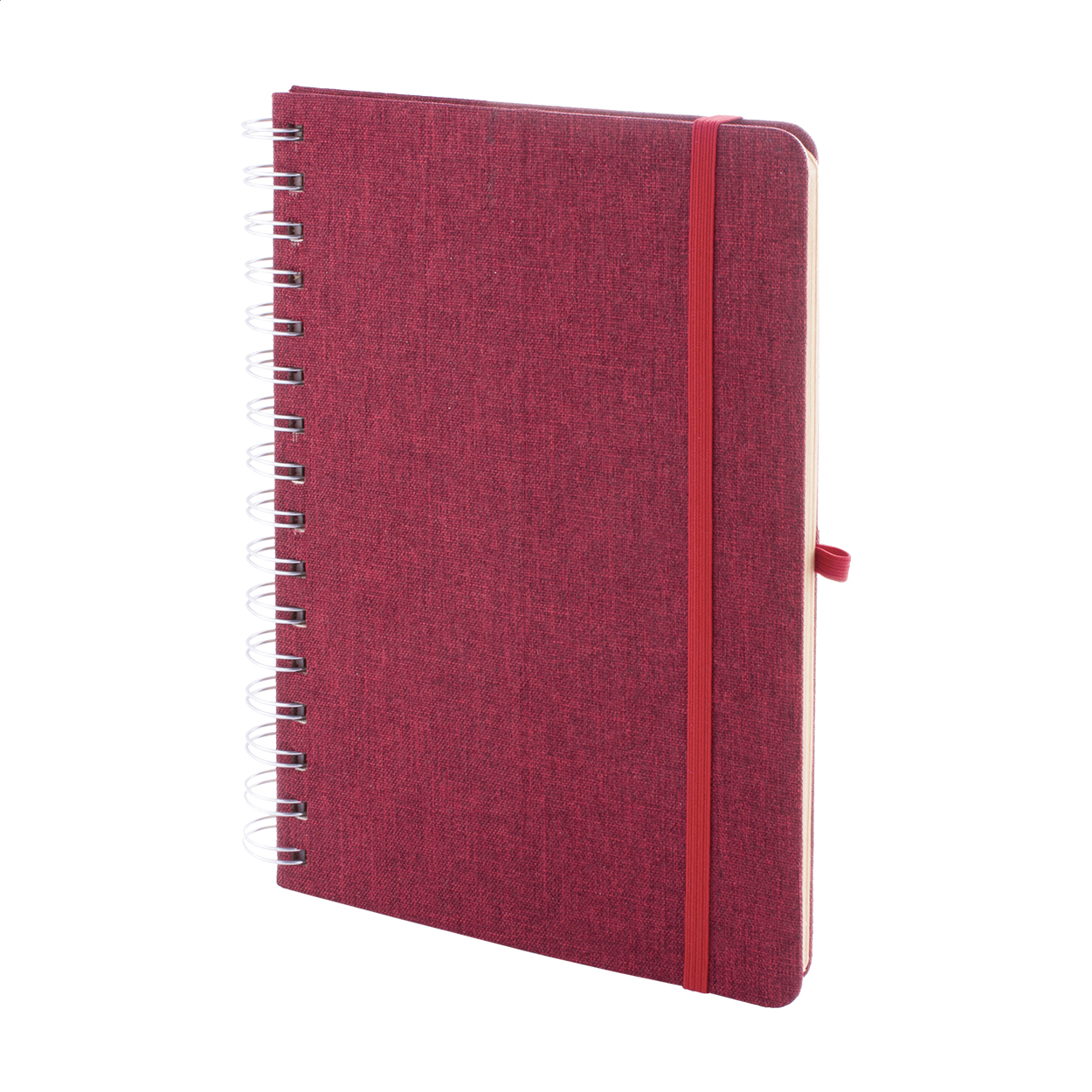 Quaderno A5 a spirale Holbook personalizzato in RPET con porta cellulare