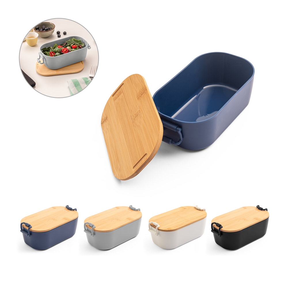 MAHLEB. Contenitore ermetico in PP con coperchio in bambù