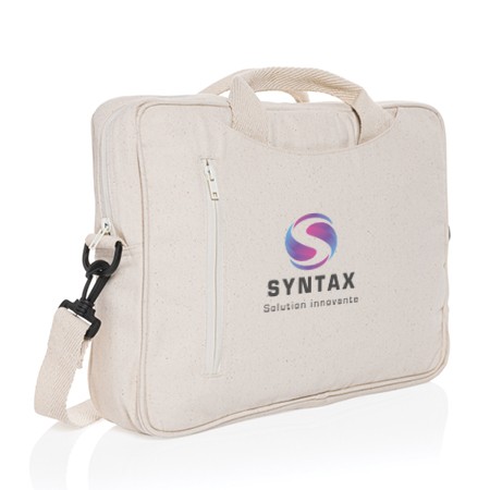 Borsa per laptop in cotone riciclato 15,4 pollici - Martinengo