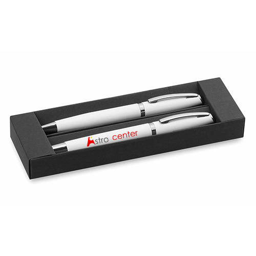 Elegante set di penne e roller in alluminio - Gianico
