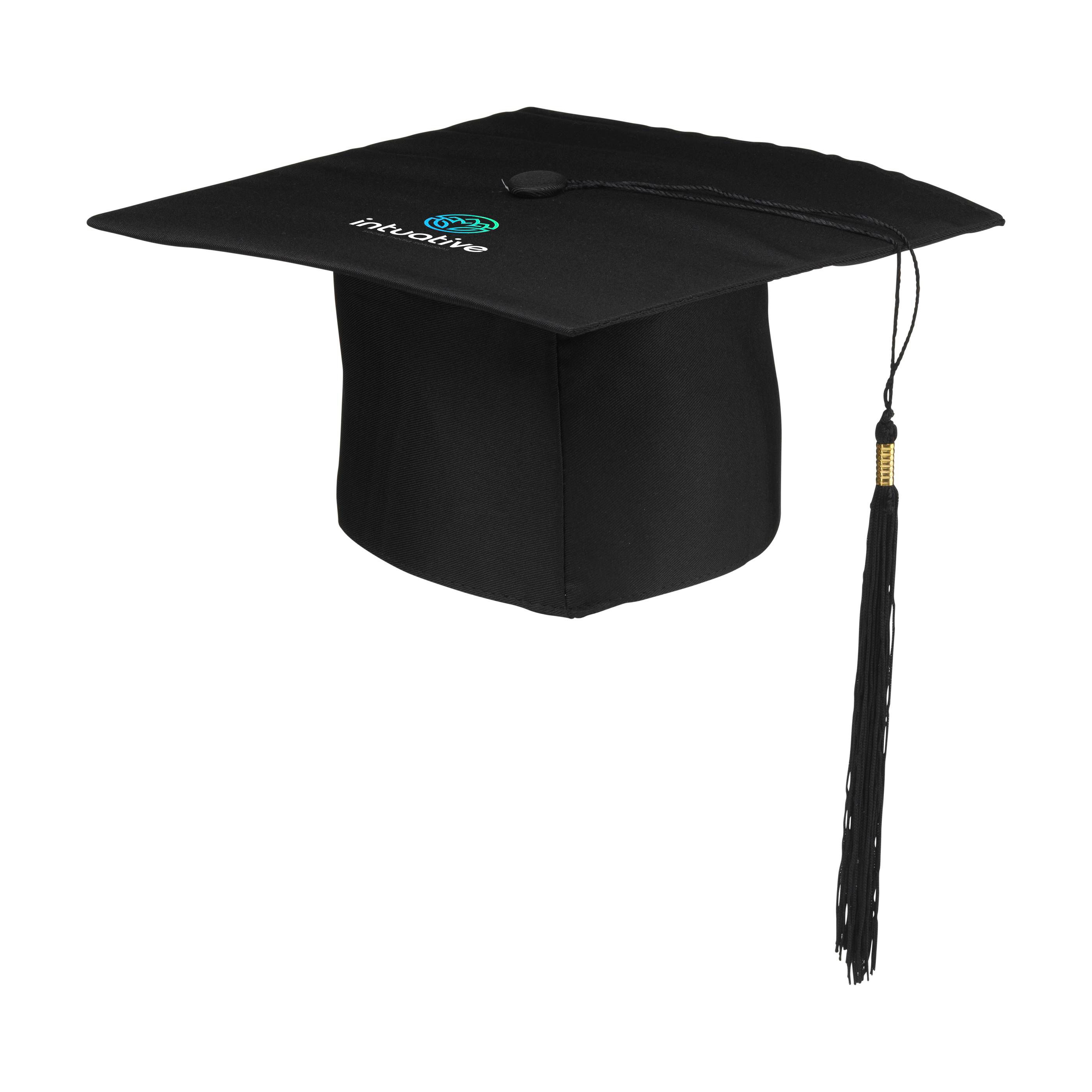 Cappello da laurea Graduate personalizzato con nappa stampato con logo
