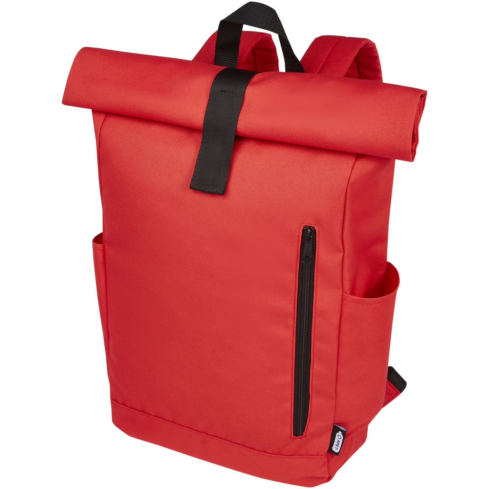 Zaino con chiusura arrotolabile per portatile da 15,6" in PET riciclato certificato GRS Byron 18L