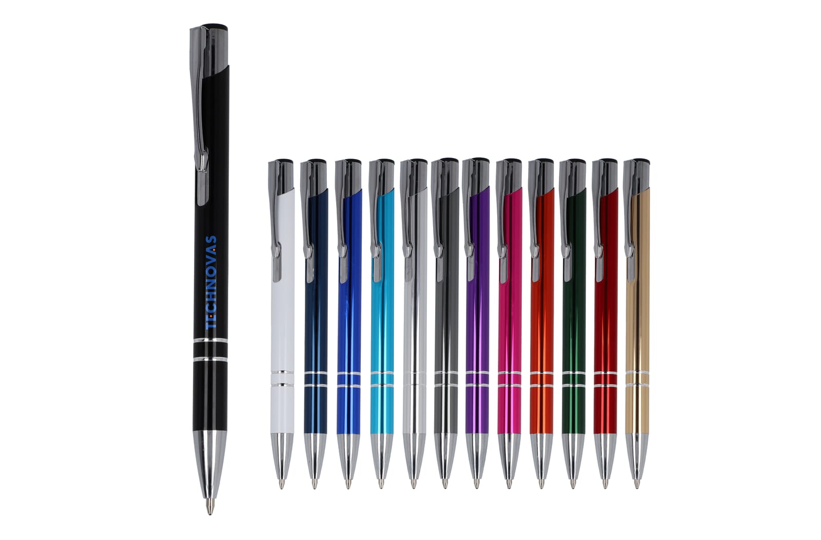 Penna Elegante di Alluminio Riciclato con Finitura Lucida - Castellina Marittima