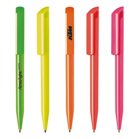 Penna a sfera ZINK Z1 CF con finitura lucida e colori fluo solidi - Borgofranco sul Po