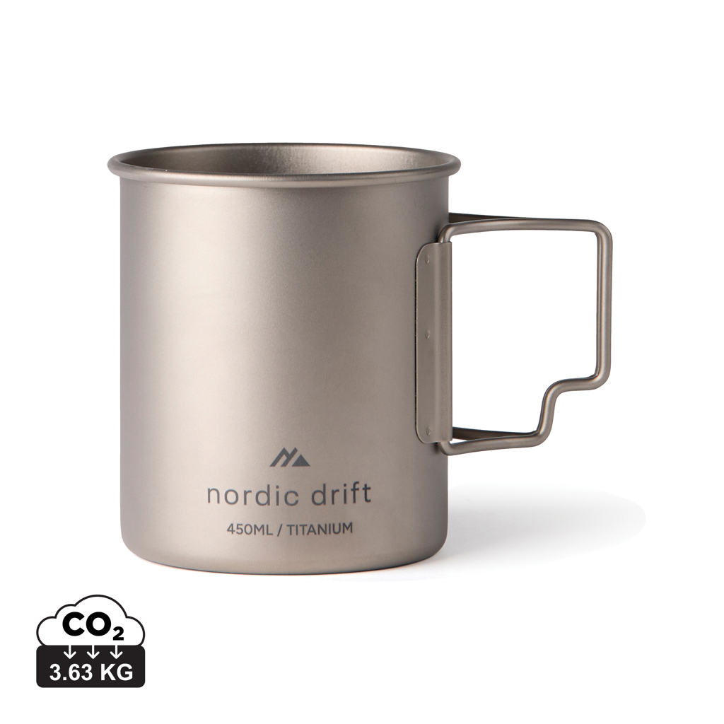 Tazza Ultraleggera in Titanio 450ml - Bardello stampato con logo